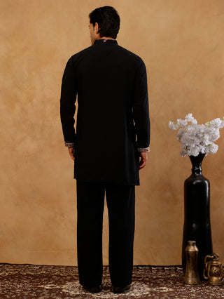 Japanese Fabric Embroidered Kurta & Korean Pants Set