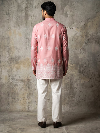 Cotton Blend Ethnic Printed Kurta With Korean Pants