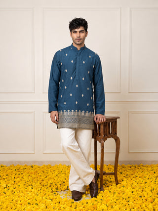 Japanese Fabric Ethnic Embroidered Kurta for Men