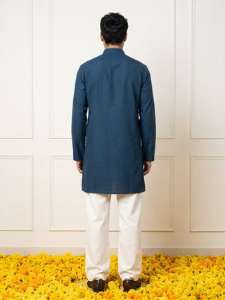 Japanese Fabric Ethnic Embroidered Kurta for Men