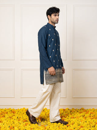 Japanese Fabric Ethnic Embroidered Kurta for Men