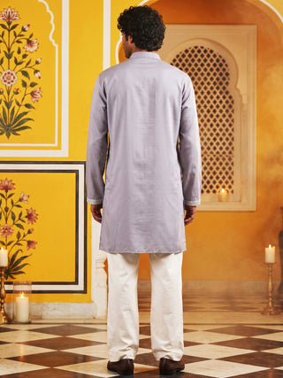 Floral Embroidered Kurta with Korean Pants