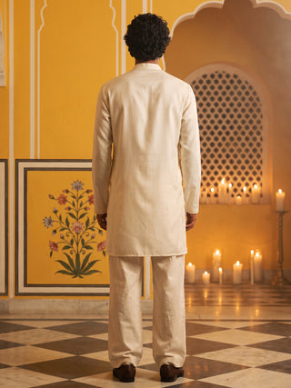 Floral Embroidered Kurta with Korean Pants