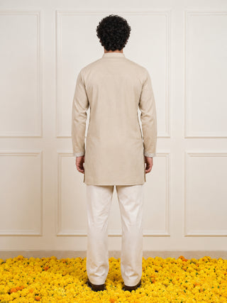 Floral Embroidered Short Kurta