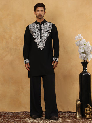 Japanese Fabric Embroidered Kurta Pyjama