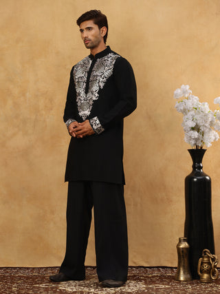 Japanese Fabric Embroidered Kurta Pyjama