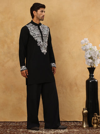 Japanese Fabric Embroidered Kurta Pyjama