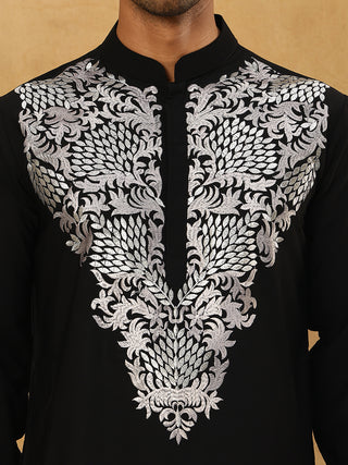 Japanese Fabric Embroidered Kurta Pyjama
