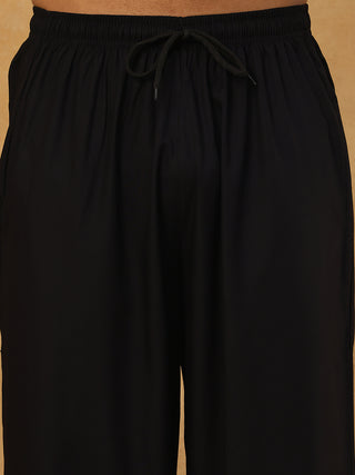 Silk Blend Embroidered Kurta Pyjama Set