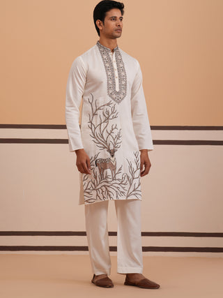Men Ethnic Embroidered Kurta Set