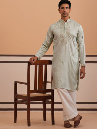 Men's Geometric Embroidered Kurta Set