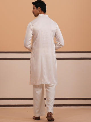 Men's Geometric Embroidered Kurta Set