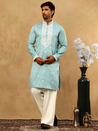 Men's Festive Cotton Blend Kurta Pyjama