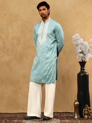 Men's Festive Cotton Blend Kurta Pyjama