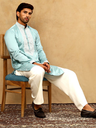 Men's Festive Cotton Blend Kurta Pyjama