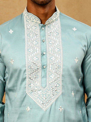 Men's Festive Cotton Blend Kurta Pyjama