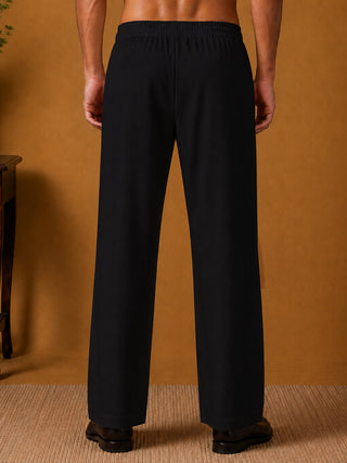 Men's Japanese Fabric Solid Korean Pants