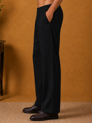 Men's Japanese Fabric Solid Korean Pants