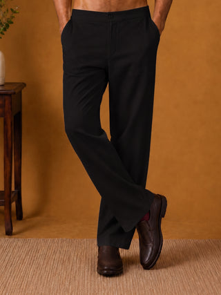Men's Japanese Fabric Solid Korean Pants