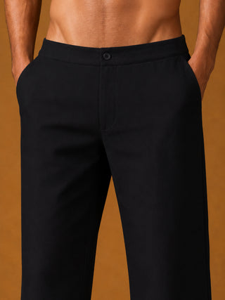 Men's Japanese Fabric Solid Korean Pants