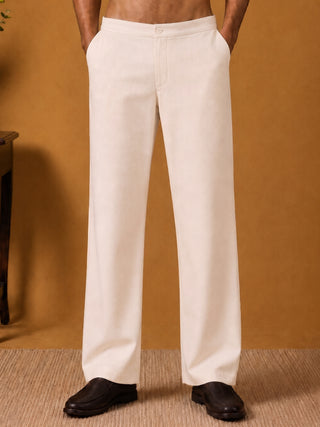Men's Japanese Fabric Solid Korean Pants