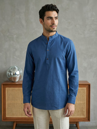 Men’s Solid Pure Cotton Short Kurta