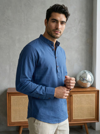 Men’s Solid Pure Cotton Short Kurta