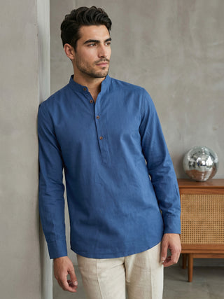 Men’s Solid Pure Cotton Short Kurta