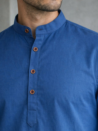 Men’s Solid Pure Cotton Short Kurta