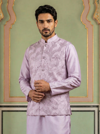 Men's Designer Sequins Embellished Nehru Jacket