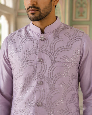 Men's Designer Sequins Embellished Nehru Jacket