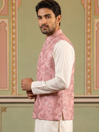 Men's Designer Sequins Embellished Nehru Jacket