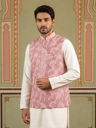 Men's Designer Sequins Embellished Nehru Jacket