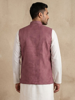 Embroidered Velvet Nehru Jacket