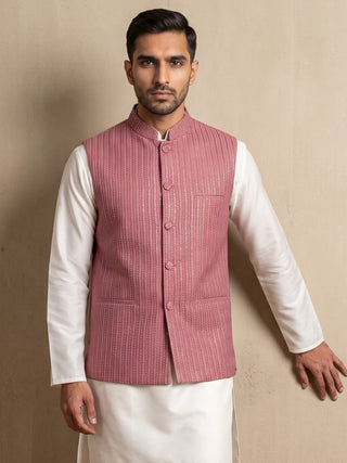 Embroidered Velvet Nehru Jacket