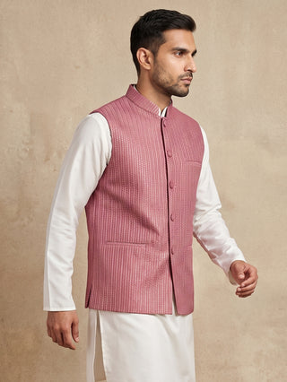 Embroidered Velvet Nehru Jacket