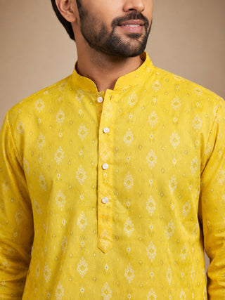 Men’s Foil Print Traditional Kurta Pyjama