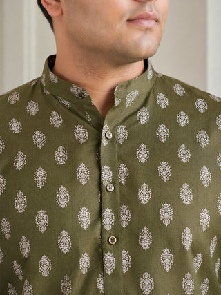 Floral Printed Kurta for Men