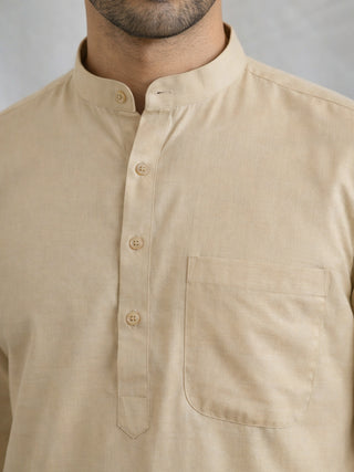 Solid Cotton Kurta for Men