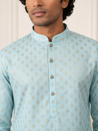 Men’s Foil Print Traditional Kurta Pyjama