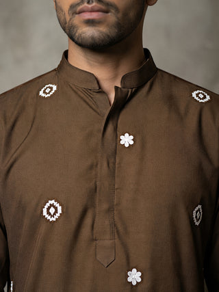Men's Japanese Fabric Embroidered Kurta