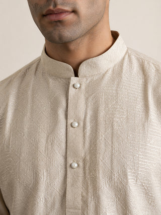 Men's Cotton Blend Printed Kurta