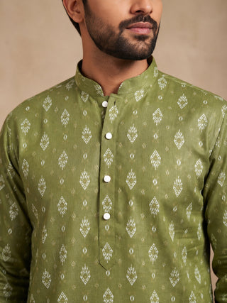 Men’s Foil Print Traditional Kurta Pyjama
