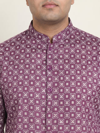 Men's Geometric Printed Kurta