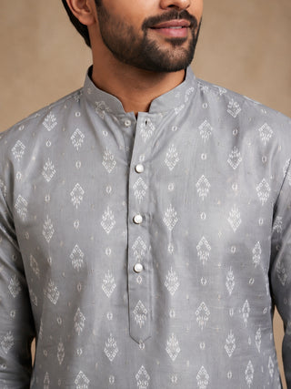 Men’s Foil Print Traditional Kurta Pyjama