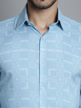 Men's Geomatric Printed Formal Shirts