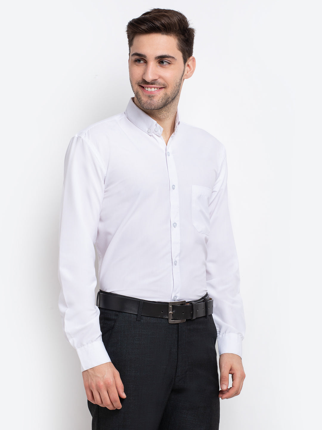 Men's Button Down Collar Cotton Formal Shirt