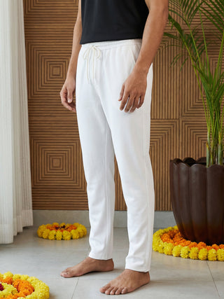 Men Pack of 2 Solid Cotton Pyjamas