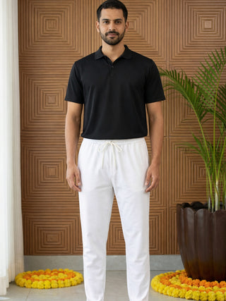 Men Pack of 2 Solid Cotton Pyjamas