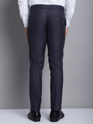 Indian Needle Men's Grey Tapered Fit Formal Trousers